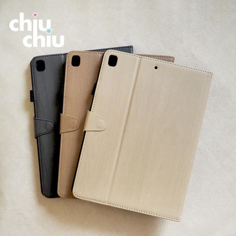 【CHIUCHIU】Apple iPad 10.2吋2021/2020/2019年版經典時尚木紋保護皮套