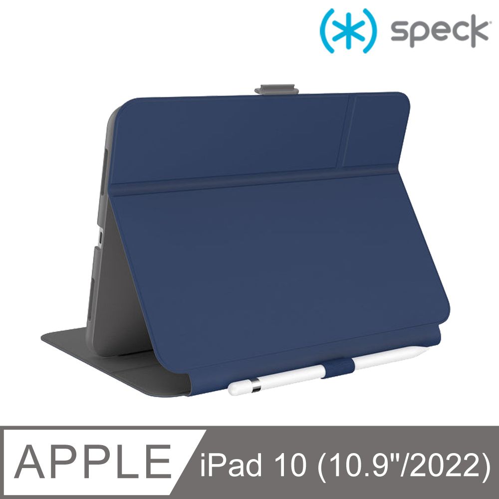 Speck  iPad 第10代 (10.9吋) Balance Folio 多角度防摔側翻皮套-海軍藍