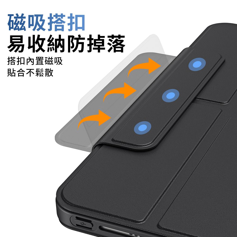 YUNMI iPad 8/iPad 9 10.2吋通用 磁搭扣保護殼 平板皮套 保護套 加高防摔 多折支架 內置筆槽