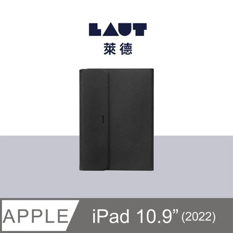 LAUT 萊德 萊德 iPad 10.9吋 (2022) 透明背板360可拆式多功能保護殼-黑