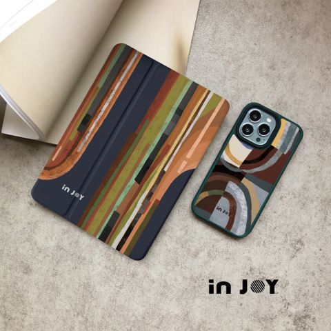 INJOY mall iPad Pro12.9/Pro13/Air13 系列 理性與感性 附筆槽平板保護套