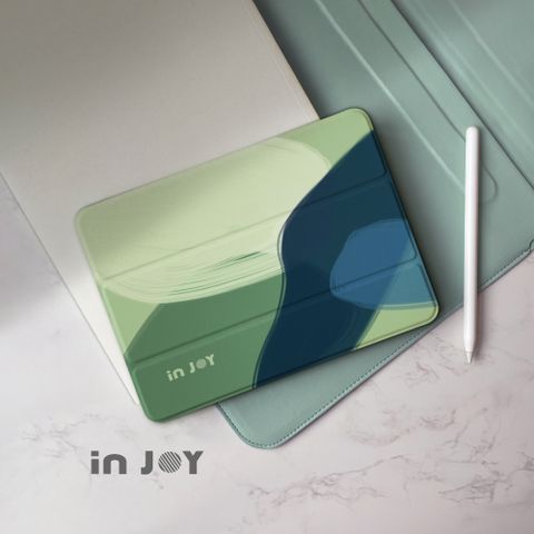 INJOY mall iPad9/iPad10/Air5/Air11/Pro11系列 微風荷蘭 附筆槽平板保護套