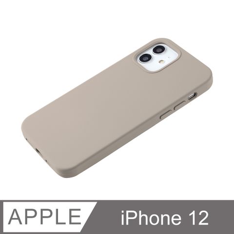 【液態矽膠殼】iPhone 12 手機殼 i12 保護殼 矽膠 軟殼 (卵石)