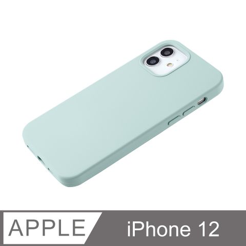 【液態矽膠殼】iPhone 12 手機殼 i12 保護殼 矽膠 軟殼 (薄荷綠)