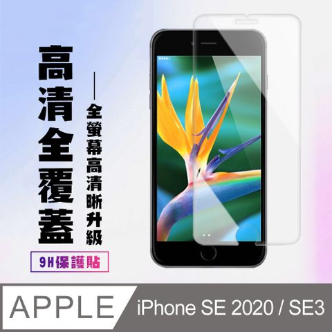 【IPhone SE2/SE3】 高清透明保護貼保護膜 9D透明非全覆蓋 鋼化玻璃膜 9H加強硬度