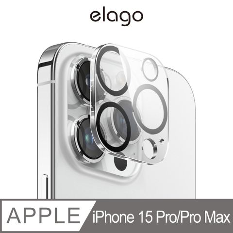 Elago iPhone 15 Pro/Pro Max 鋼化玻璃鏡頭保護貼