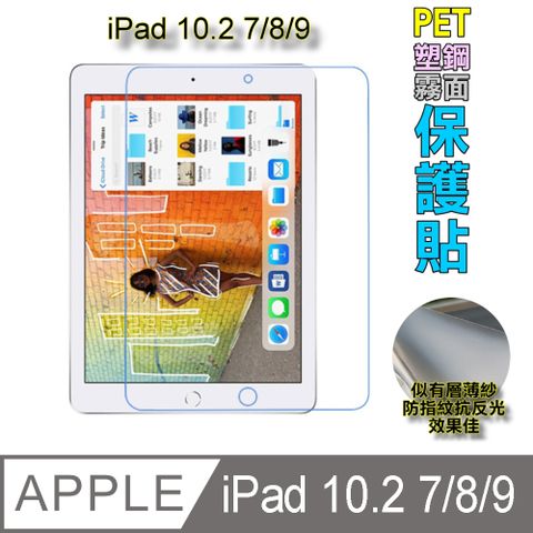 (2019/2020/2021) iPad 10.2吋 7/8/9 防刮霧面磨砂螢幕保護貼(霧) --類紙膜