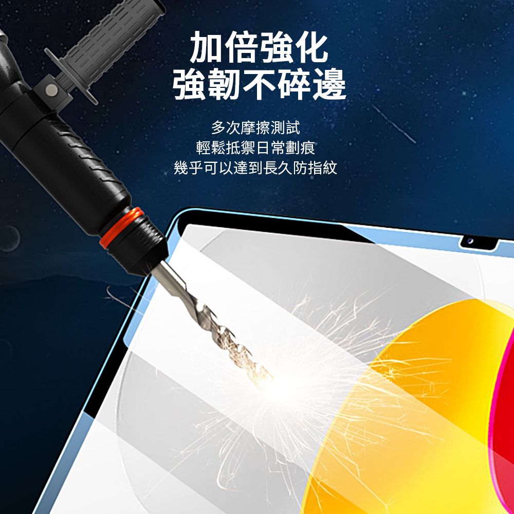 JDTECH  9H弧邊鋼化玻璃膜 iPad 第10代 10.9吋 2022 防指紋 高清防刮 iPad 10 平板玻璃貼 螢幕保護貼 高清版