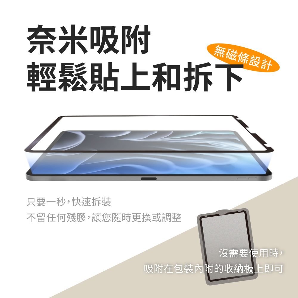 eiP 防窺 奈米吸盤類紙膜 保護貼(適用iPad Air4&5 Pro 11吋 保護膜 肯特紙 保護貼)