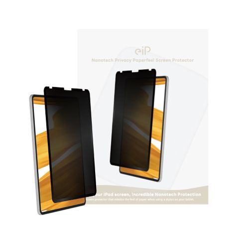 【eiP】防窺 奈米吸盤類紙膜 保護貼(適用iPad 7/8/9 10.2吋 保護膜 肯特紙 保護貼)