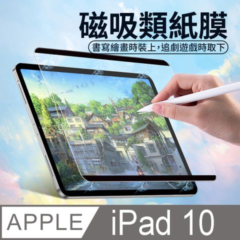 Apple 蘋果 iPad 10 -10.9吋-磁吸可拆卸繪畫紙感保護貼系列