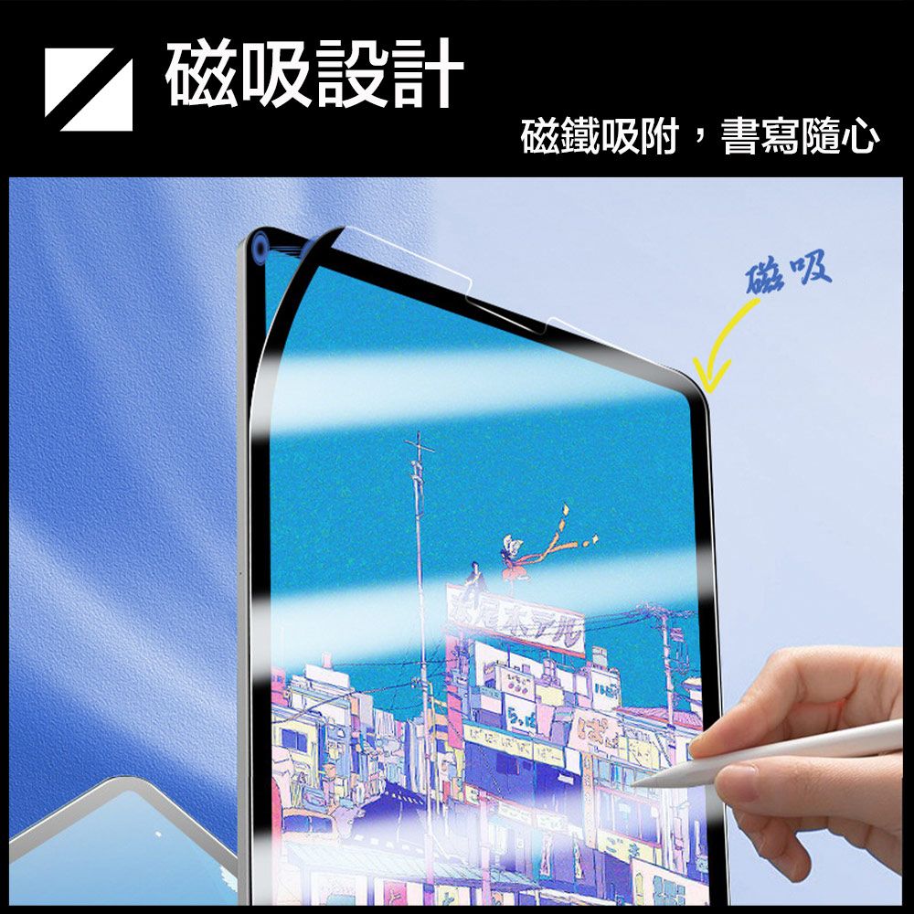 嚴選  2024 iPad Air6 13吋A2899/A2903 可拆卸磁吸式繪圖專用類紙膜