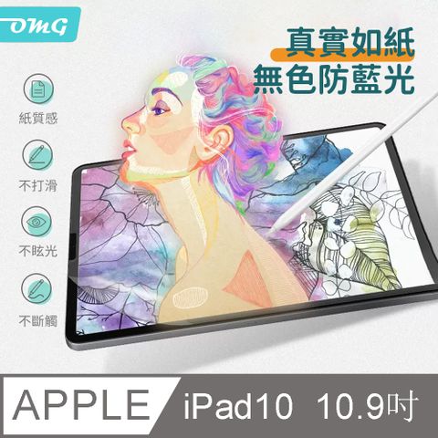 OMG iPad第10代 10.9吋 類紙膜 iPad10書寫膜 真實紙感肯特紙膜