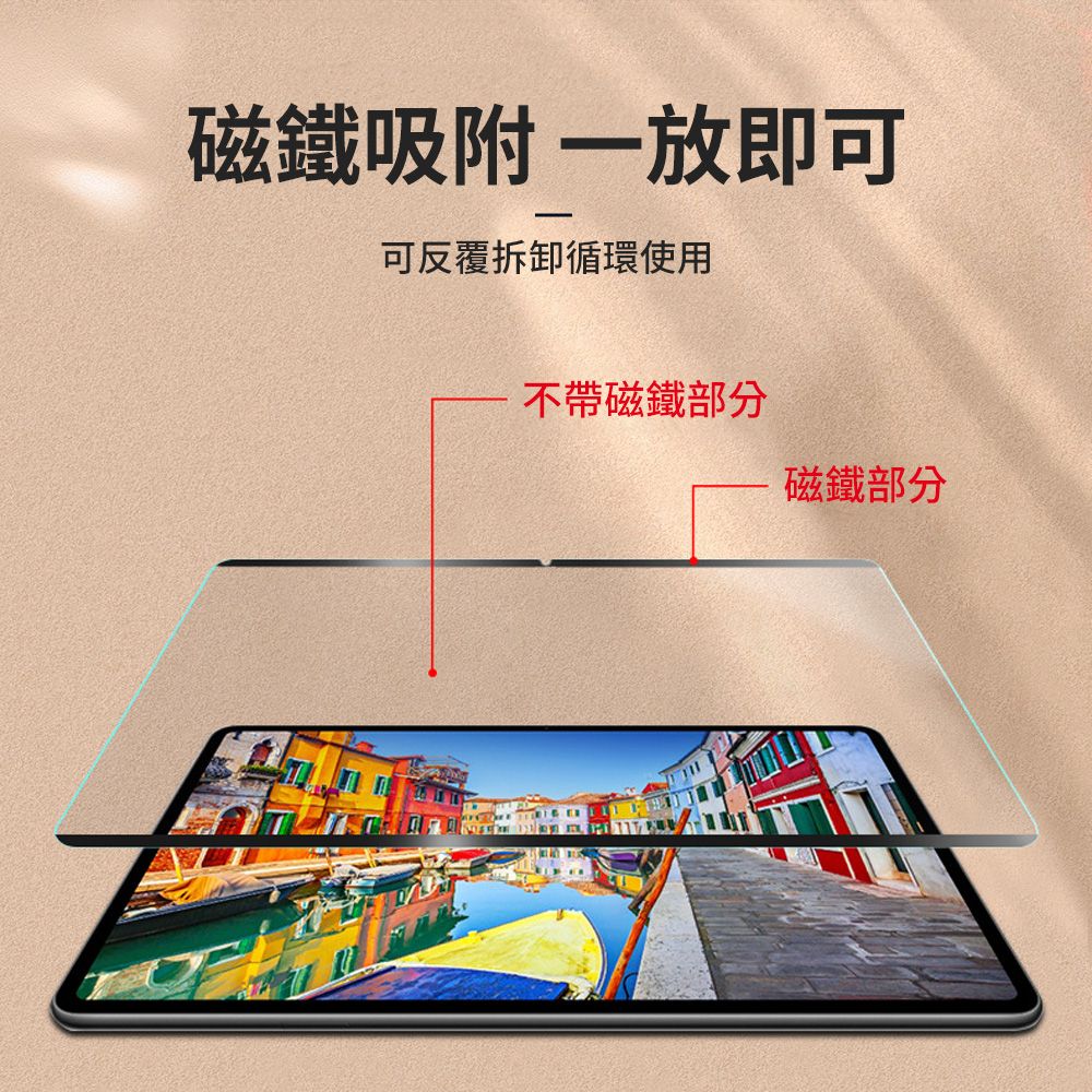  iPad Pro 11吋 -2024-磁吸可拆卸繪畫紙感保護貼系列