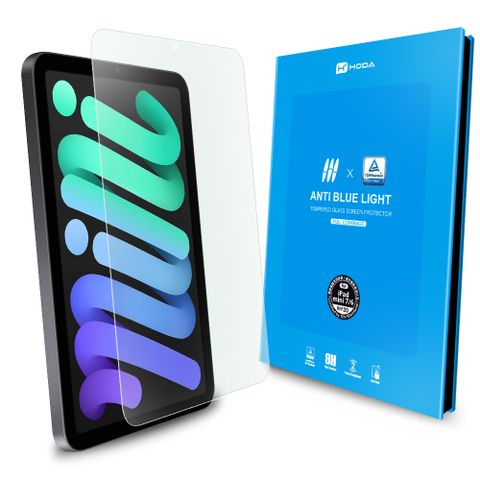 hoda iPad mini 7 / 6 8.3吋 抗藍光滿版玻璃保護貼 (德國萊因TÜV RPF20認證)