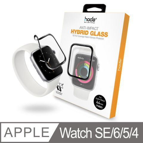 hoda Apple Watch S4/S5/S6/SE 44mm / 42mm / 40mm /38mm 3D類玻璃螢幕保護貼(附貼膜神器)