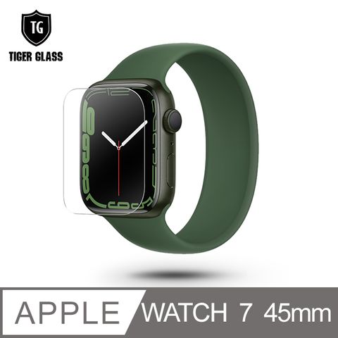 T.G Apple Watch Series 7 45mm高透3D防爆定位水凝膜螢幕保護貼-滿版(2入)● 拒絕刮花 防水防塵防指紋
