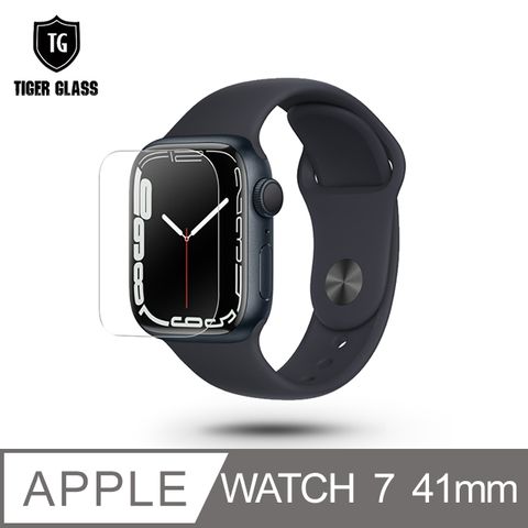 T.G Apple Watch Series 7 41mm高透3D防爆定位水凝膜螢幕保護貼-滿版(2入)● 拒絕刮花 防水防塵防指紋