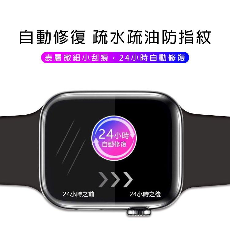 RedMoon Apple Watch Ultra2 / Ultra 49mm 3D高清透明TPU奈米水凝膜滿版螢幕保護貼 2入