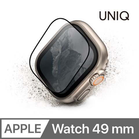 UNIQ OPTIX Vivid Apple Watch Ultra 滿版高清透9H玻璃保護貼 49 mm