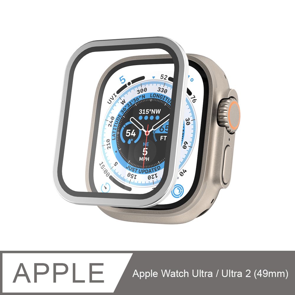 JTLEGEND Apple Watch Ultra 1/2 (49mm) Titanguard Pro螢幕保護貼(鋁