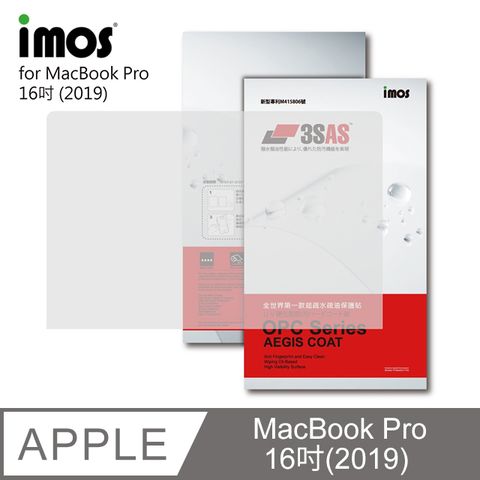 拒絕刮花 防水防塵防指紋iMOS MacBook Pro 16吋 (2019版)3SAS 疏油疏水 螢幕保護貼 (塑膠製品)