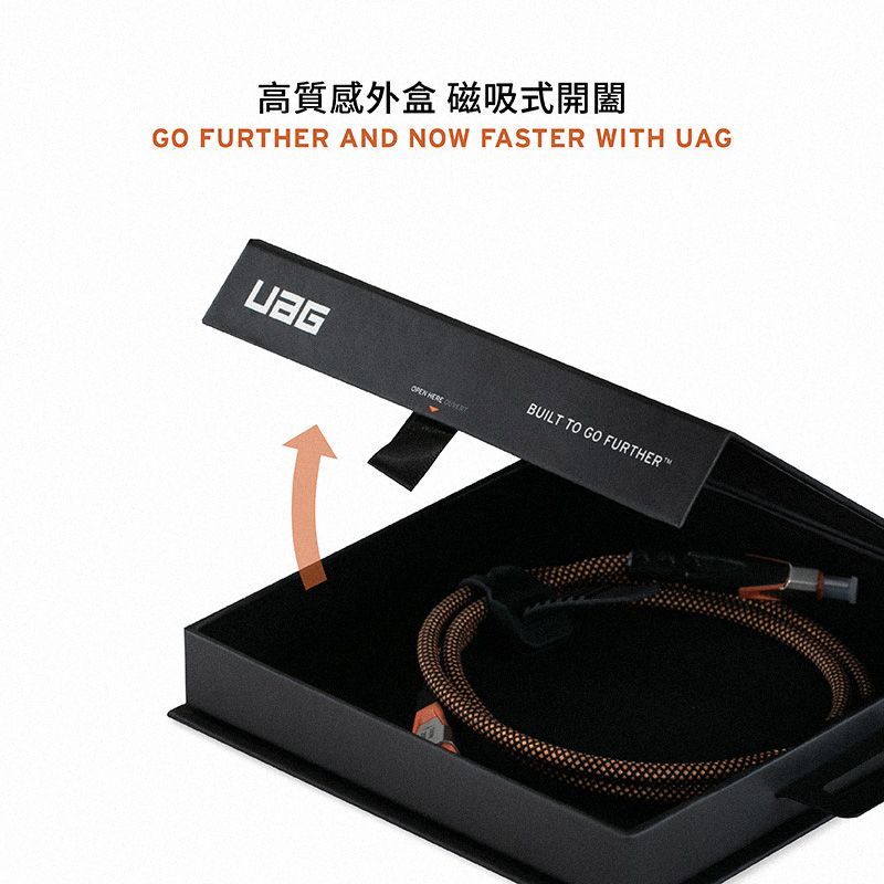 高質感外盒 磁吸式開闔GO FURTHER AND NOW FASTER WITH UAGOPEN  BUILT TO GO FURTHER™
