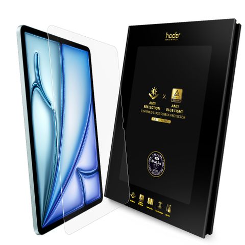 hoda iPad Air 13吋 (2024) AR抗反射德國萊因認證抗藍光玻璃保護貼