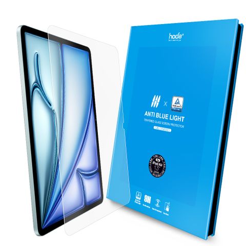 hoda iPad Air 13吋 (2024) 德國萊因認證抗藍光玻璃保護貼