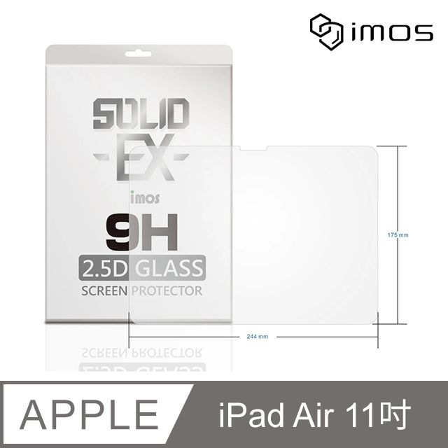 imos APPLE iPad Air 11吋 (2024)強化玻璃螢幕保護貼 9H強化