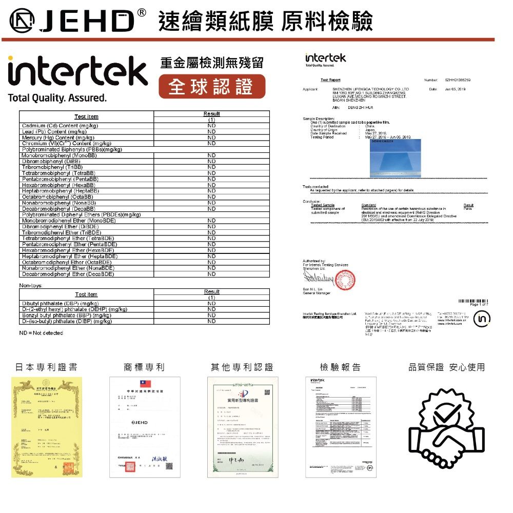 JEHD 吉爾哈登 鋼化型類紙膜 二入組 適用11吋 iPad Air 2024 〈M2適用〉