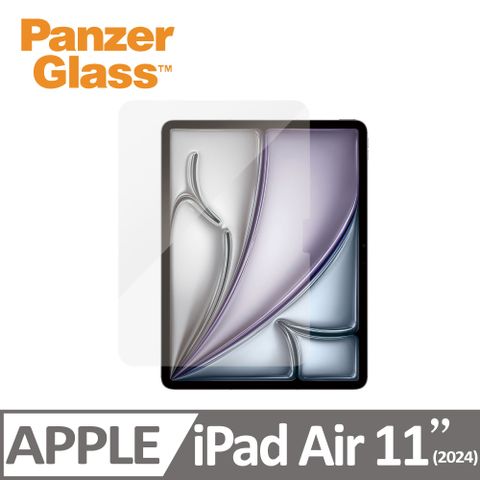 PanzerGlass iPad Air 11吋 耐衝擊高透鋼化玻璃保護貼 (2024)