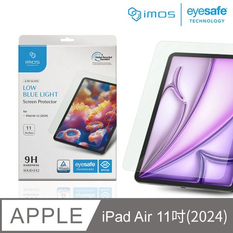 imos Apple iPad Air 11吋(2024) 德國萊因認證 RPF60低藍光螢幕保護貼