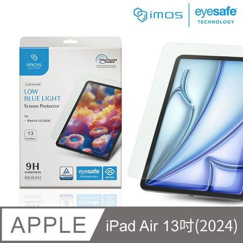 imos Apple iPad Air 13吋(2024) 德國萊因認證 RPF60低藍光螢幕保護貼