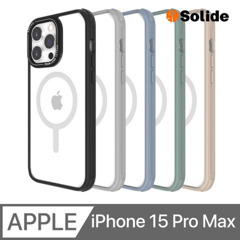 SOLiDE 索力得 Saturn土星 抗菌防摔磁吸手機殼 iPhone 15 Pro Max (6.7)