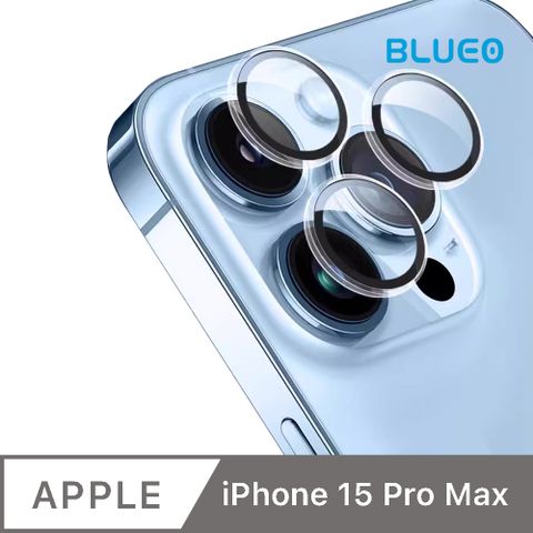 【藍猩】iPhone 15 Pro Max 康寧鏡頭保護貼 透明 (3顆入)