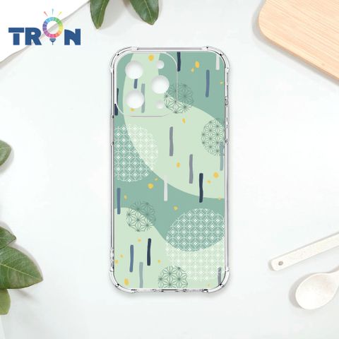 TRON IPHONE 15 PRO MAX 日系和風圓點落雨系列 四角防摔殼 手機殼