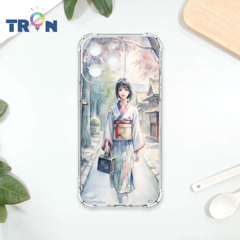 TRON IPHONE 15 PRO MAX 水彩少女 四角防摔殼 手機殼