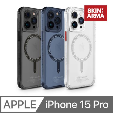 SKINARMA Saido 低調風格磁吸防摔手機殼 附掛繩環 iPhone 15 Pro (6.1)