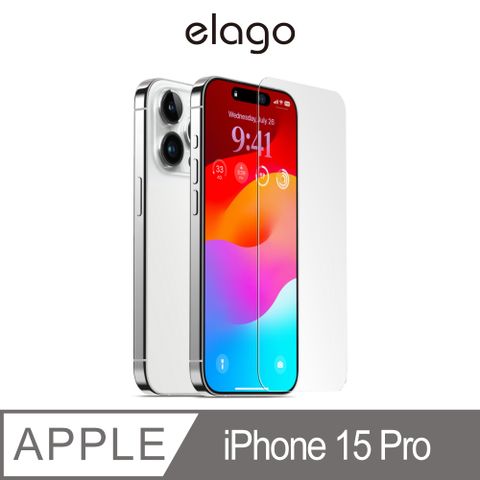 Elago iPhone 15 Pro 6.1吋鋼化玻璃螢幕保護貼