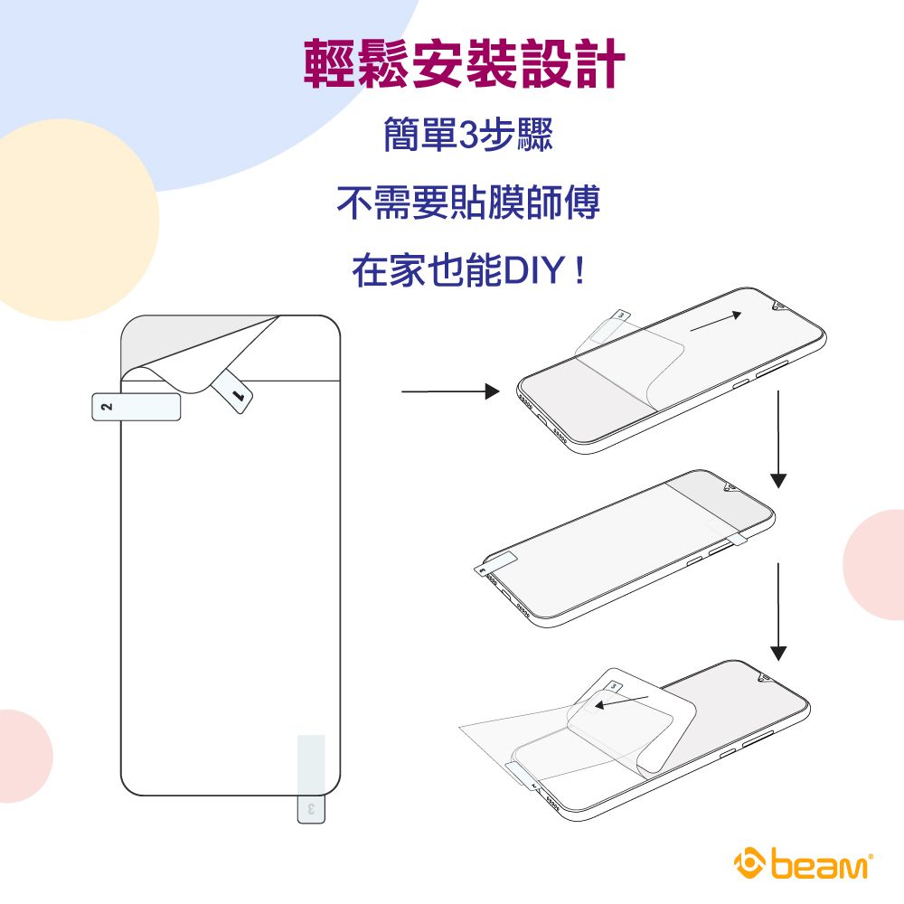 BEAM 新款 iPhone 15 Pro 6.1 抗病菌+抗眩光螢幕保護貼 (超值 2入裝)