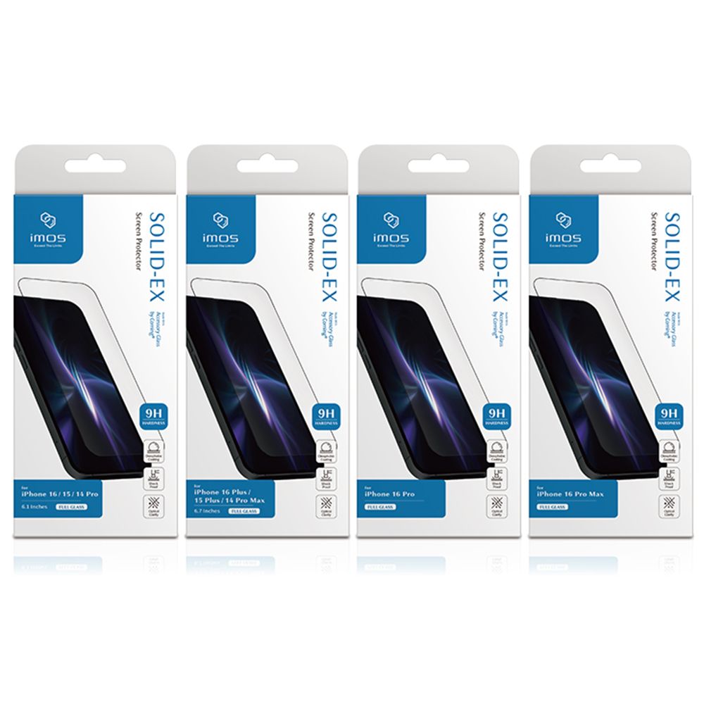 !SOLID-EX Screen tector SOLID-EXScreen Protector SOLID-EXScreen Protector SOLID-EXScreen Protector ! 161514 Pro 16 Plus/ 16 ProiPhone 16 Pro Max15 Plus/14 Pro Max