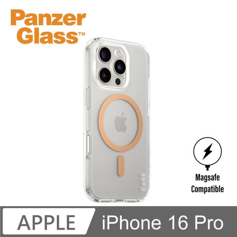 PanzerGlass iPhone 16 Pro 6.3吋 Flagship 磁吸透明防摔殼(透桃)