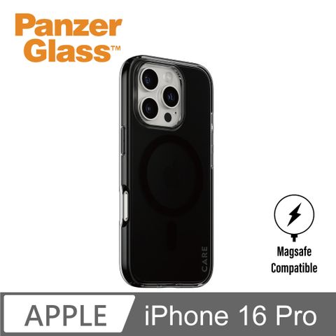 PanzerGlass iPhone 16 Pro 6.3吋 Flagship 磁吸透明防摔殼(煙燻黑)