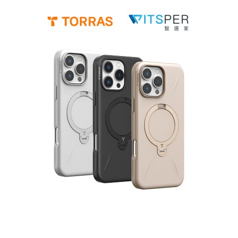 TORRAS 圖拉斯 Ostand Spin Fusion MagSafe支架防摔手機殼for iPhone 16 Pro