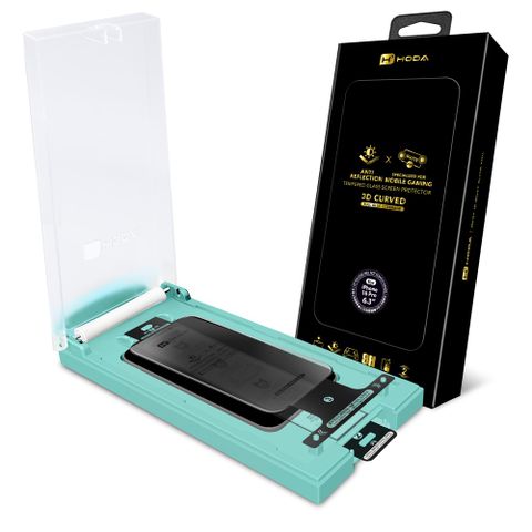 hoda iPhone 系列 3D熱彎曲面 AR抗反射電競磨砂玻璃保護貼(附無塵滾輪太空艙貼膜神器)