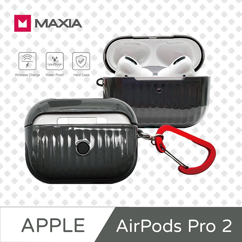 MAXIA】AirPods Pro 1 / 2 迷你行李箱保護殼-星曜灰(MA-Pro 2