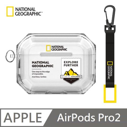 【National Geographic 】 國家地理 Wappen 透明 耳機保護殼 適用 AirPods Pro 2 - 山脈