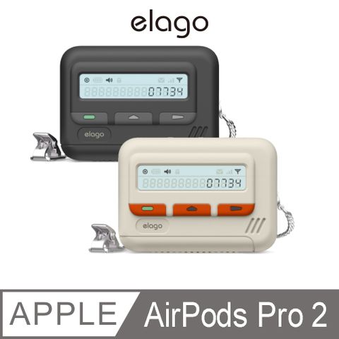 【elago】AirPods Pro 2 B.B.Call造型保護殼(附掛鍊)