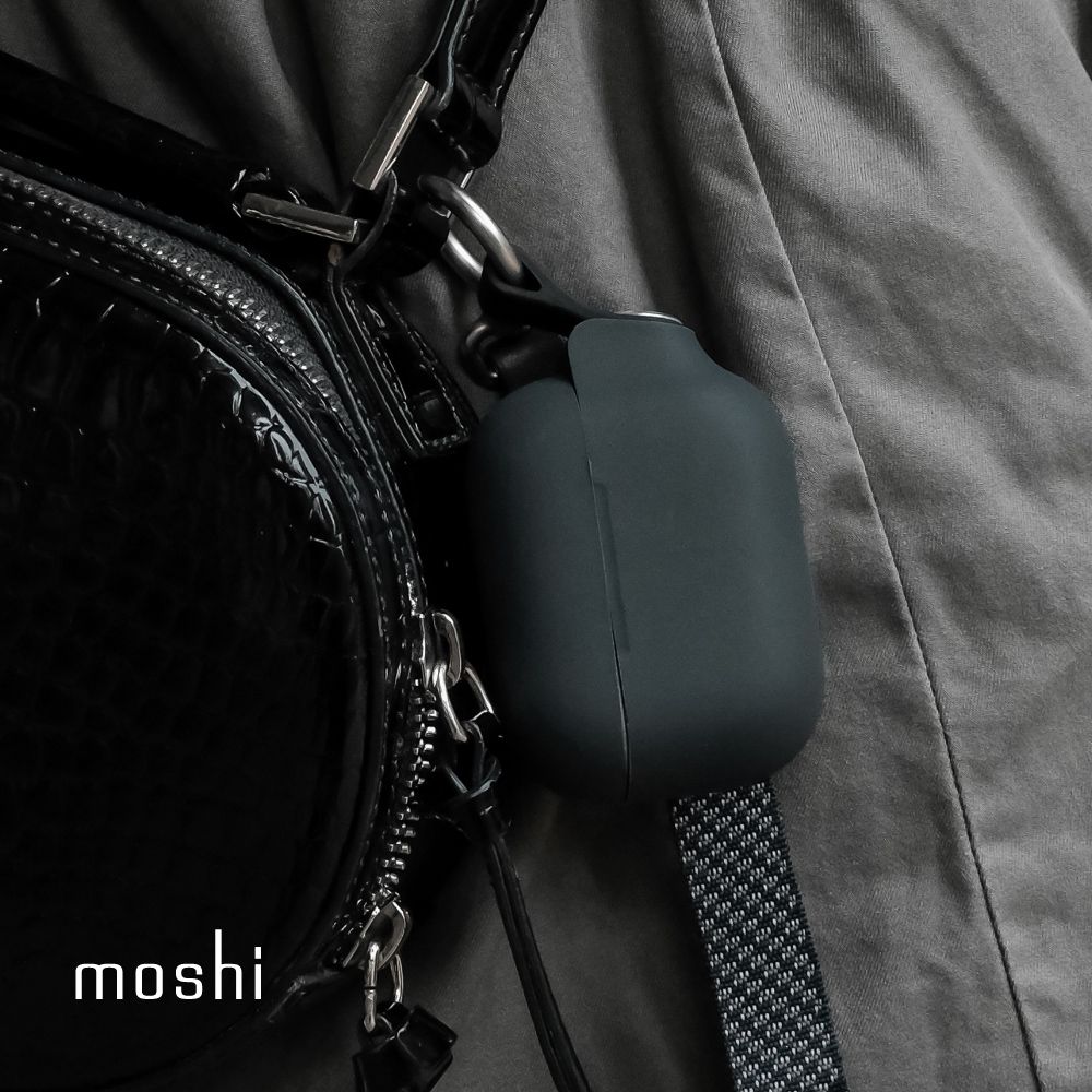 Moshi 摩仕 AirPods Pro 2 Pebbo 藍牙耳機充電盒保護套 (僅適用於Lightning版本)